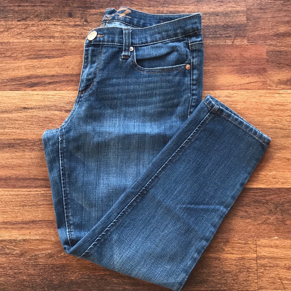 Seven7 Straight Ankle Cut Jeans Size 6